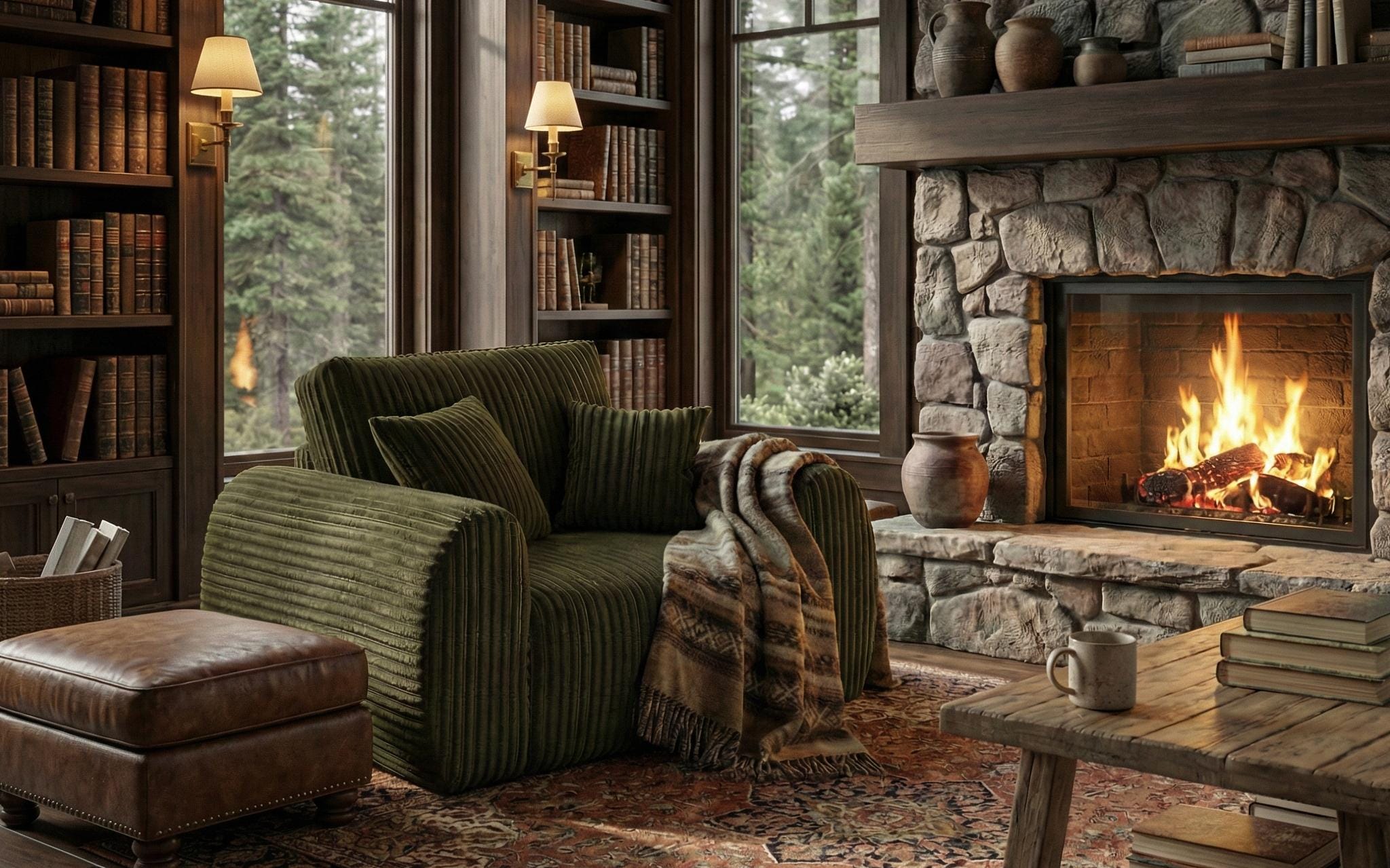 Olive Chenille  1 Seater seater Chenille Fbric sofa set Vinci