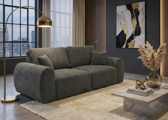 Light Grey   2 Seater seater  Chenille Fabric sofa  set Vinci