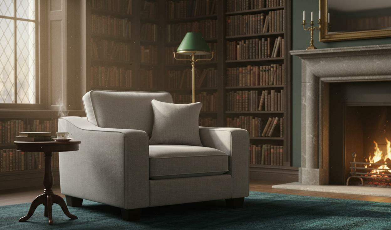 Light Grey 1 Seater seater Polyester Fbric sofa set Nabraska