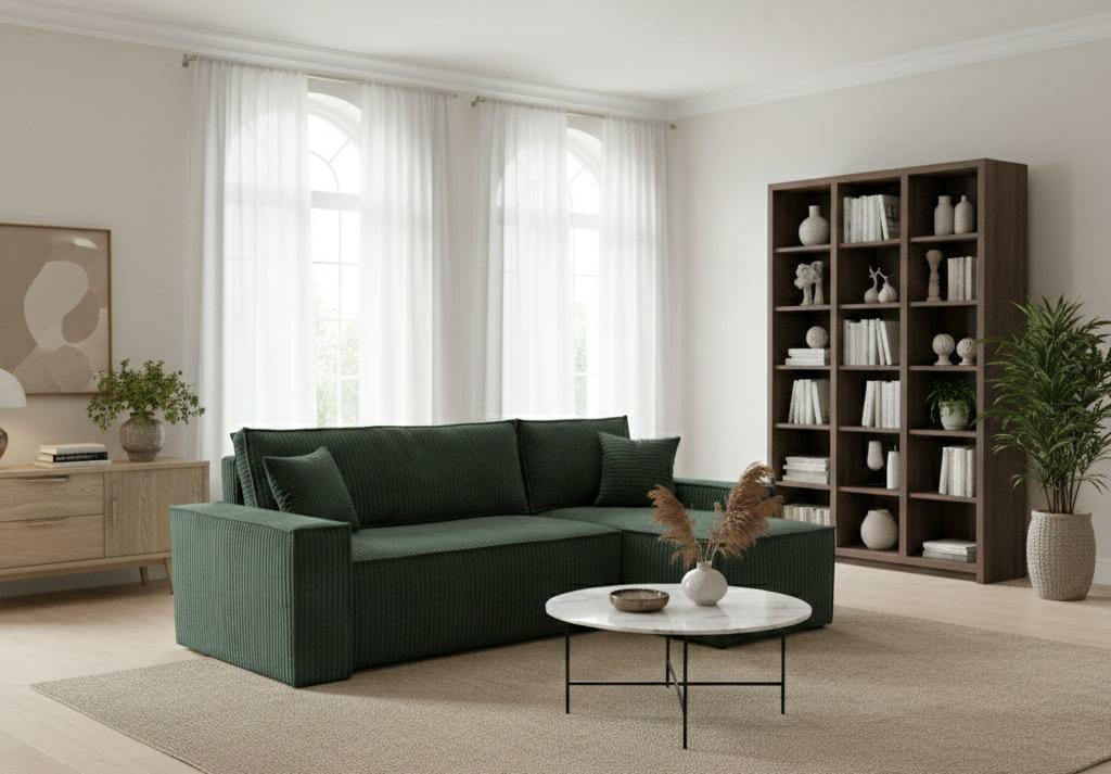Green velvet  sofabed PATI Sofas