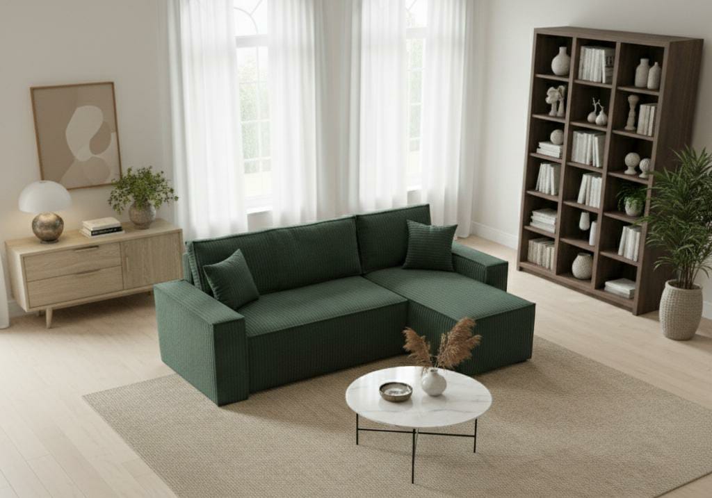 Green velvet  sofabed PATI Sofas