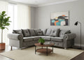 Grey  Corner seater Chenille  Fbric sofa set Olimpia