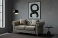 Grey velet   2 seater sofa   chesterfiled sofa  ROMA
