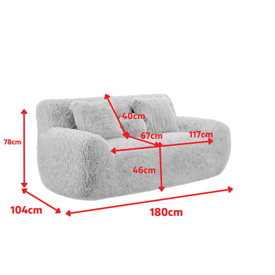 Faux Fur 2 Seater Sofa EREDITÀ