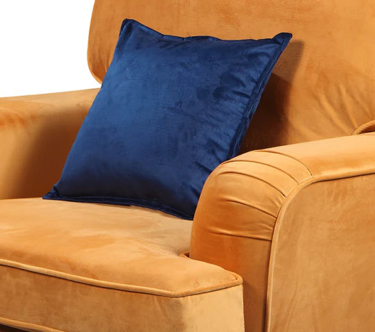 Velvet Mustard Gold 1 Seater Bella Sofa ASBURY