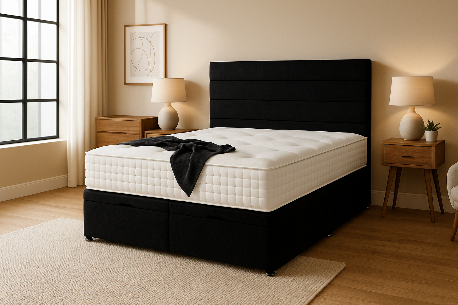 naples bed black