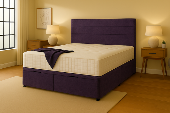 purple chenile bed