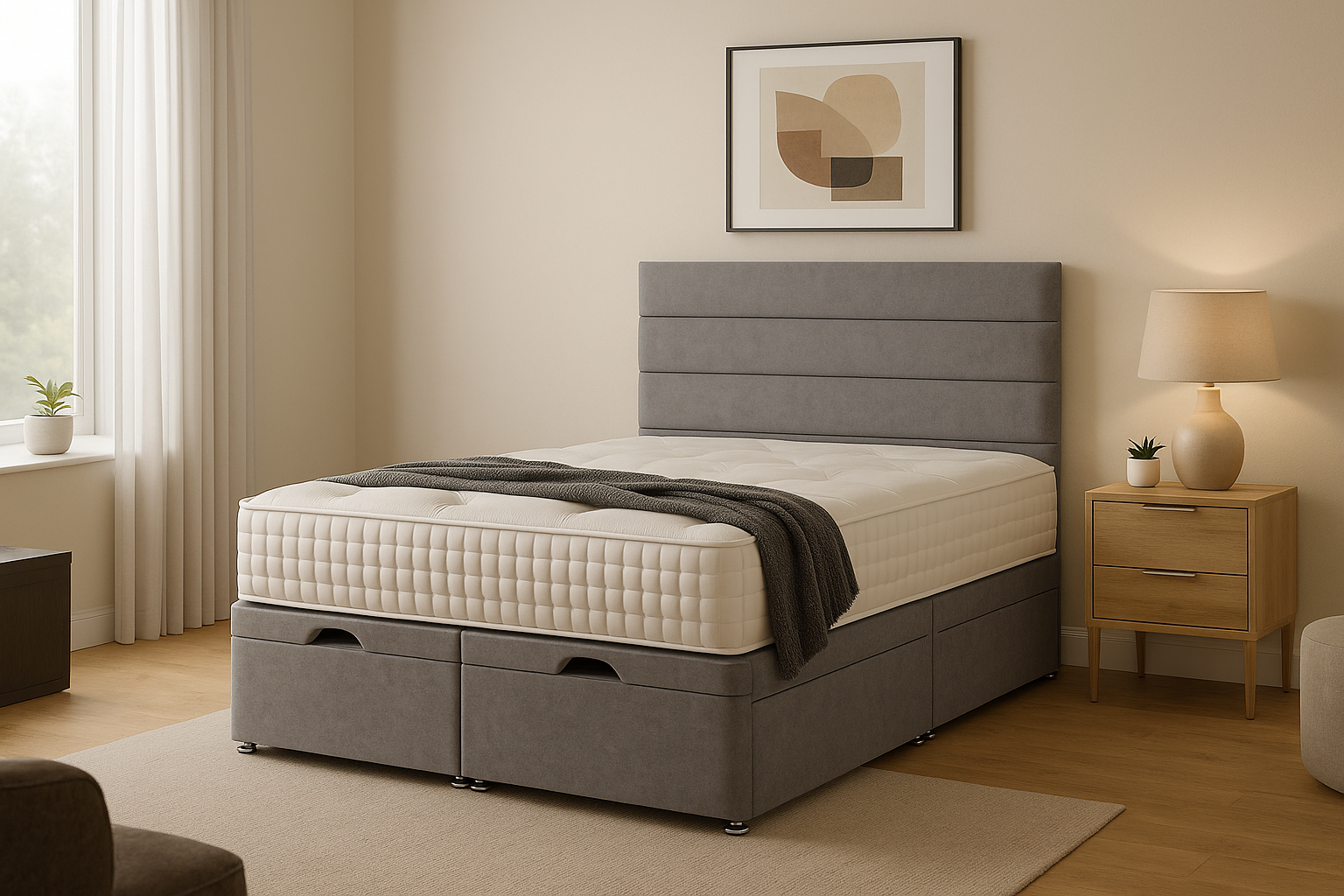 naples bed silver
