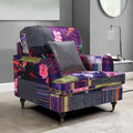 Patchwork Fabric 1 Seater Bella Sofa ASBURY
